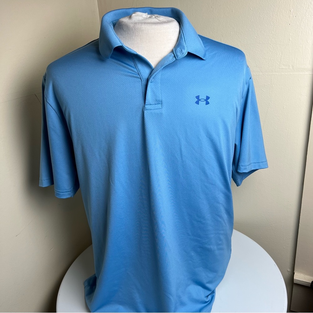 Under Armour Performance Polo Golf Blue L
